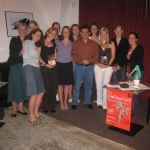 Latein Amerika Woche. With students at the end of reading at the University of Passau. Passau, Germany, May 2007.