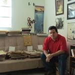 At the end of his tour of investigation by U.S.A and Central America for writing the authorized biography of Panamanian martyr Hugo Spadafora. Panama, November 2011.