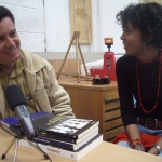 Peña Latinoamericana in Köln. With the Colombian singer Indira Alvarez. Köln, Germany, 2006.