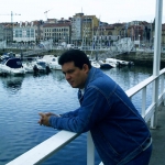 On the dock of Gijón. Gijon, Spain, July 2004.