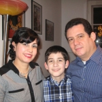 With his wife Berta and her son Lior, end of the year in Berlin. Berlin, Germany, 2011.
