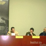 En la conferencia de Prensa de Barcelona Negra 2006.