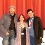 Con el actor Héctor Noas y la escritora Elvira Rodríguez Puerto, en Munich.