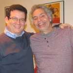 Con el escritor cubano Reinaldo Montero, en Berlín, febrero de 2017.