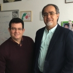 Con el escritor iraquí Abdulhadi Sadoun, en Berlín, marzo de 2019.
