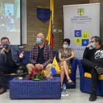 Con el periodista Ted A. Henken, y los escritores venezolanos Magdalena López y Rafael Uzcátegui, Santa Marta, enero 2022.