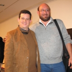 Con el escritor mexicano Eduardo Antonio Parra, Berlín, Alemania, 2007.