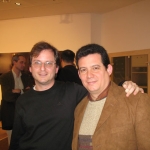 Con el escritor argentino Martin Cohen, Festival Internacional de Literatura de Berlín, Alemania, 2007.