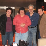 Con los escritores cubanos Odette Alonso, Yamilet García y Orlando González Esteva, México. D.F., México, 2008.