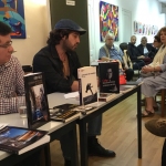Conversatorio sobre la vida y obra de Amir Valle, en la sede de la Asociación Cultural L'Arca delle Lingue, durante el evento MEA CUBA, Marsella, octubre de 2019.