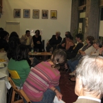 Festival Belles Latinas. En un conversatorio con el público. Lyon, Francia, octubre 2010.