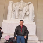 En el Memorial Lincoln, en Washington, Estados Unidos, noviembre 2011.