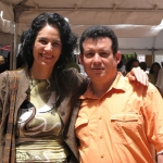 Veranstaltung "Festival de la Palabra" von Puerto Rico 2010: Mit der ecuadorianische Schriftstellerin Gabriela Alemán. Puerto Rico, Mai 2010.