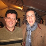 With Peruvian writer Ivan Thays,  International Festival of Literature. Berlin, Germany, 2007.