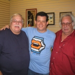 Festival de la Palabra: With the Cuban actor Orlando Casín (to the left) and the Cuban poet and journalist Raúl Rivero. Puerto Rico, May 2010.