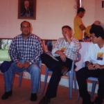 At the presentation of his book "Manuscritos del muerto". Santo Domingo, Dominican Republic, May 2000.