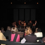 "Belles Latinas" Festival. In a panel of discussion at the Opera, Lyon. France, October 2010.