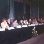 Feria Internacional del Libro de Guadalajara. En la presentación de la Colección Cultura Cubana de la Editorial Plaza Mayor. Guadalajara, México, noviembre 2002.